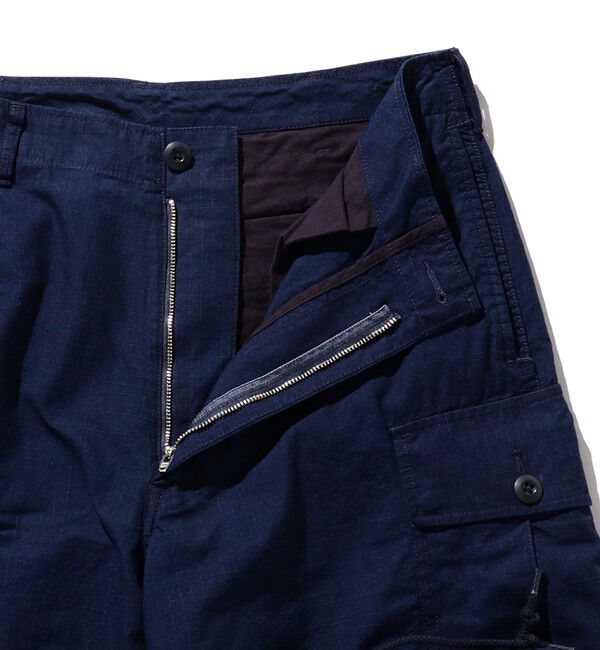 BEAMS PLUS「BEAMS PLUS / インディゴ リップストップ ミリタリー 6ポケット パンツ」|その他|