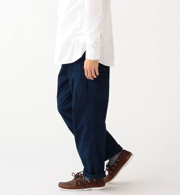 BEAMS PLUS「BEAMS PLUS / インディゴ リップストップ ミリタリー 6ポケット パンツ」|その他|