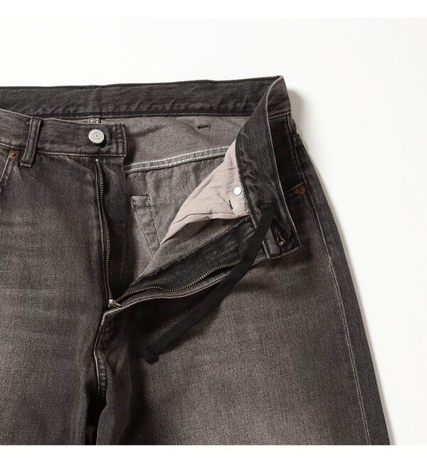 BEAMS「BEAMS｜Wide Denim Pants｜5ポケット ヴィンテージディテール｜スピンドル仕様 ベルトレス」|デニム|