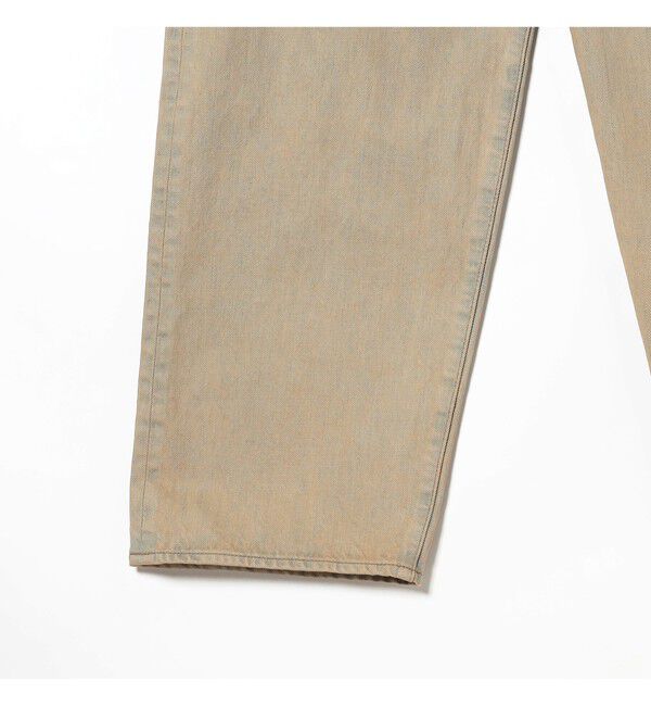 BEAMS「BEAMS｜Wide Denim Pants｜5ポケット ヴィンテージディテール｜スピンドル仕様 ベルトレス」|デニム|