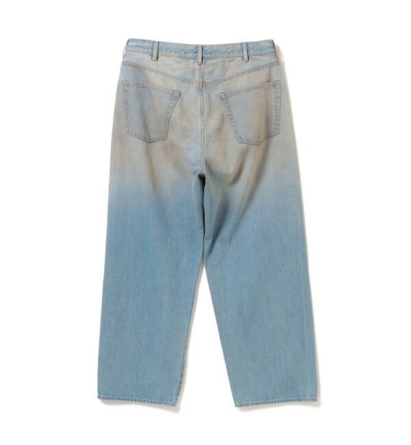 BEAMS「BEAMS｜Wide Denim Pants｜5ポケット ヴィンテージディテール｜スピンドル仕様 ベルトレス」|デニム|