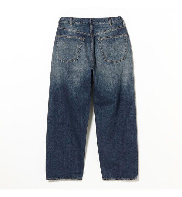 BEAMS「BEAMS｜Wide Denim Pants｜5ポケット ヴィンテージディテール｜スピンドル仕様 ベルトレス」|デニム|