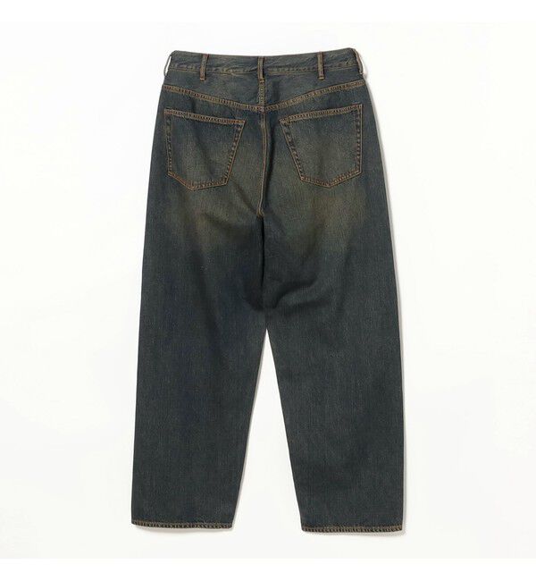 BEAMS「BEAMS｜Wide Denim Pants｜5ポケット ヴィンテージディテール｜スピンドル仕様 ベルトレス」|デニム|