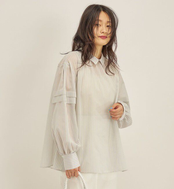 SHIPS for women「〈手洗い可能〉オーガニック コットン 2WAY ブラウス◇」|シャツ・ブラウス|
