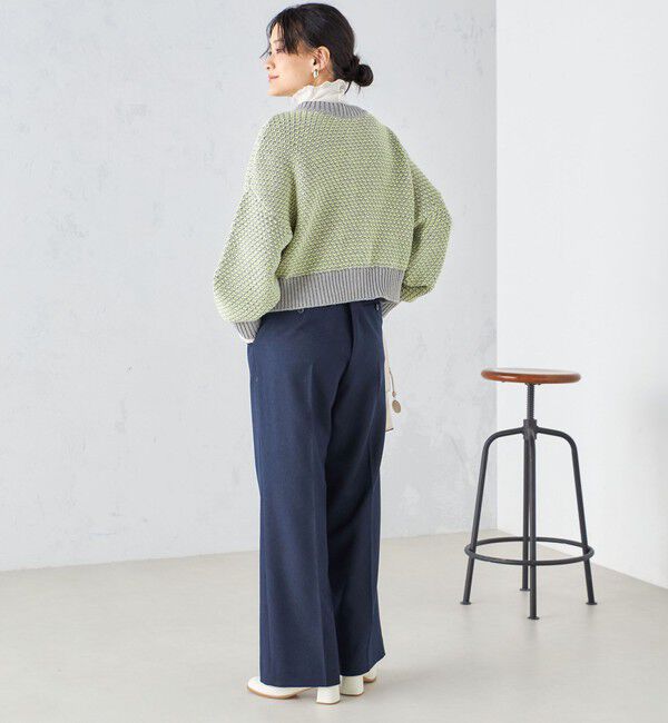 SHIPS for women「〈手洗い可能〉前後 2WAY ジャカード プルオーバー 24SS ◇」|ニット・セーター|