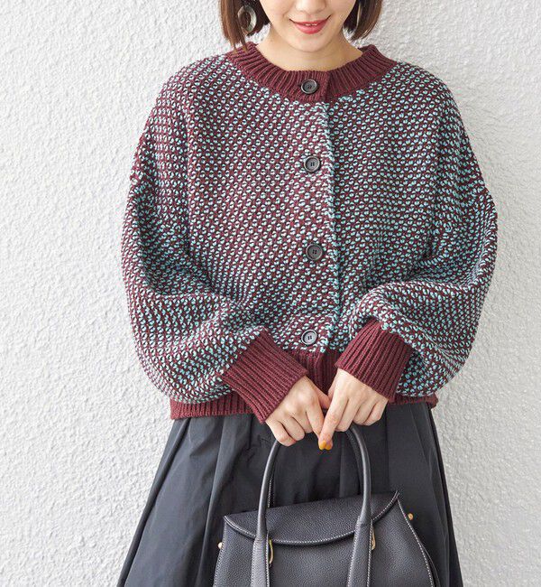 SHIPS for women「〈手洗い可能〉前後 2WAY ジャカード プルオーバー 24SS ◇」|ニット・セーター|ブラウン