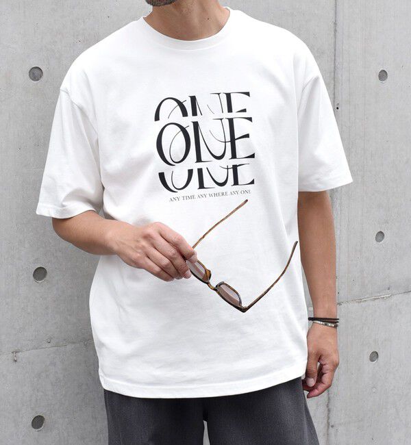 SHIPS any「SHIPS any: センチュリーフォント ミュージアム Tシャツ◇」|Tシャツ・カットソー|ライトホワイト