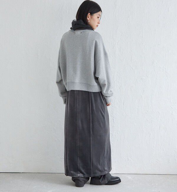 SHIPS for women「Wai＋:〈手洗い可能〉裏毛 オーガンジー スウェット」|スウェット・ジャージ|
