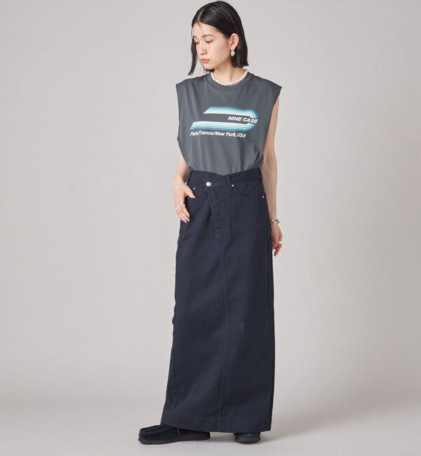 SHIPS for women「SHIPS NINE CASE:〈洗濯機可能〉フロント スラント スカート」|スカート|
