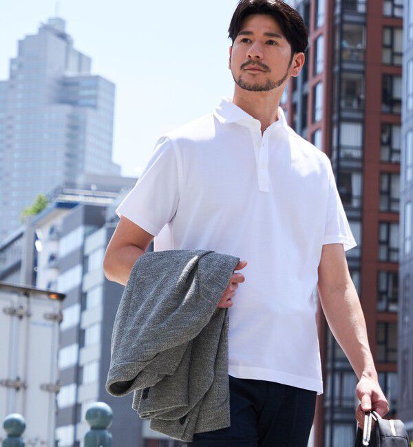 SHIPS「SHIPS:〈FUNCTION〉I Cotoni di Albini ショート スリーブ ポロシャツ」|ポロシャツ|