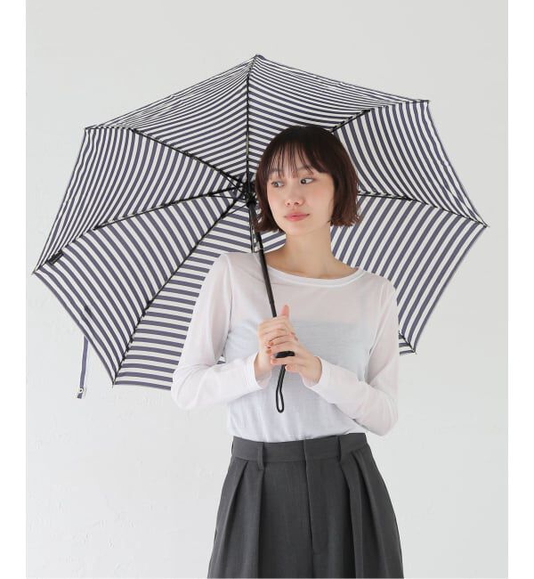 IENA「MACKINTOSH/マッキントッシュ FOLDING UMBRELLA STRIPE 傘 A242CL0027UBUJ」|傘|