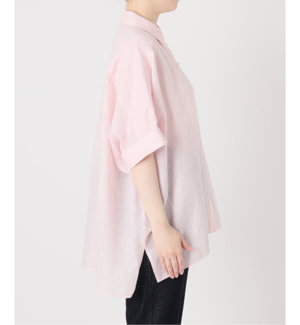 SLOBE IENA「《シリーズあり/予約》リネンコットンBOXシャツ」|シャツ・ブラウス|
