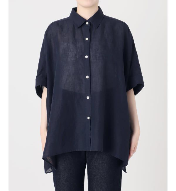 SLOBE IENA「《シリーズあり/予約》リネンコットンBOXシャツ」|シャツ・ブラウス|