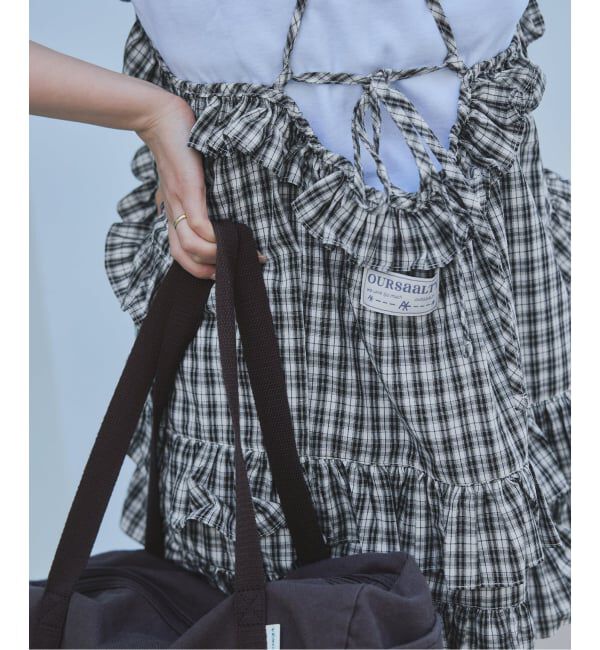 SLOBE IENA「OURSaaLTY/アワーソルティ Ann check frill bustier」|その他|