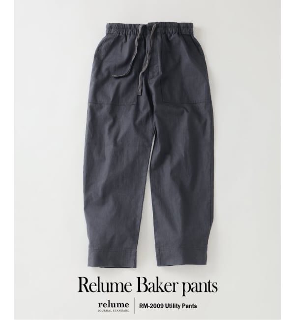 JOURNAL STANDARD relume「&rdquo;Relume&rdquo; コットン / リネン イージー ベイカーパンツ」|カーゴ|ブラック B
