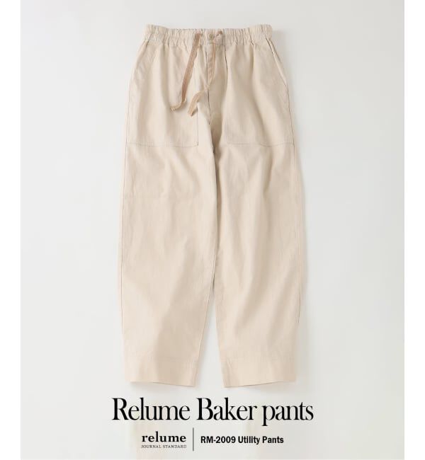 JOURNAL STANDARD relume「&rdquo;Relume&rdquo; コットン / リネン イージー ベイカーパンツ」|カーゴ|ナチュラル