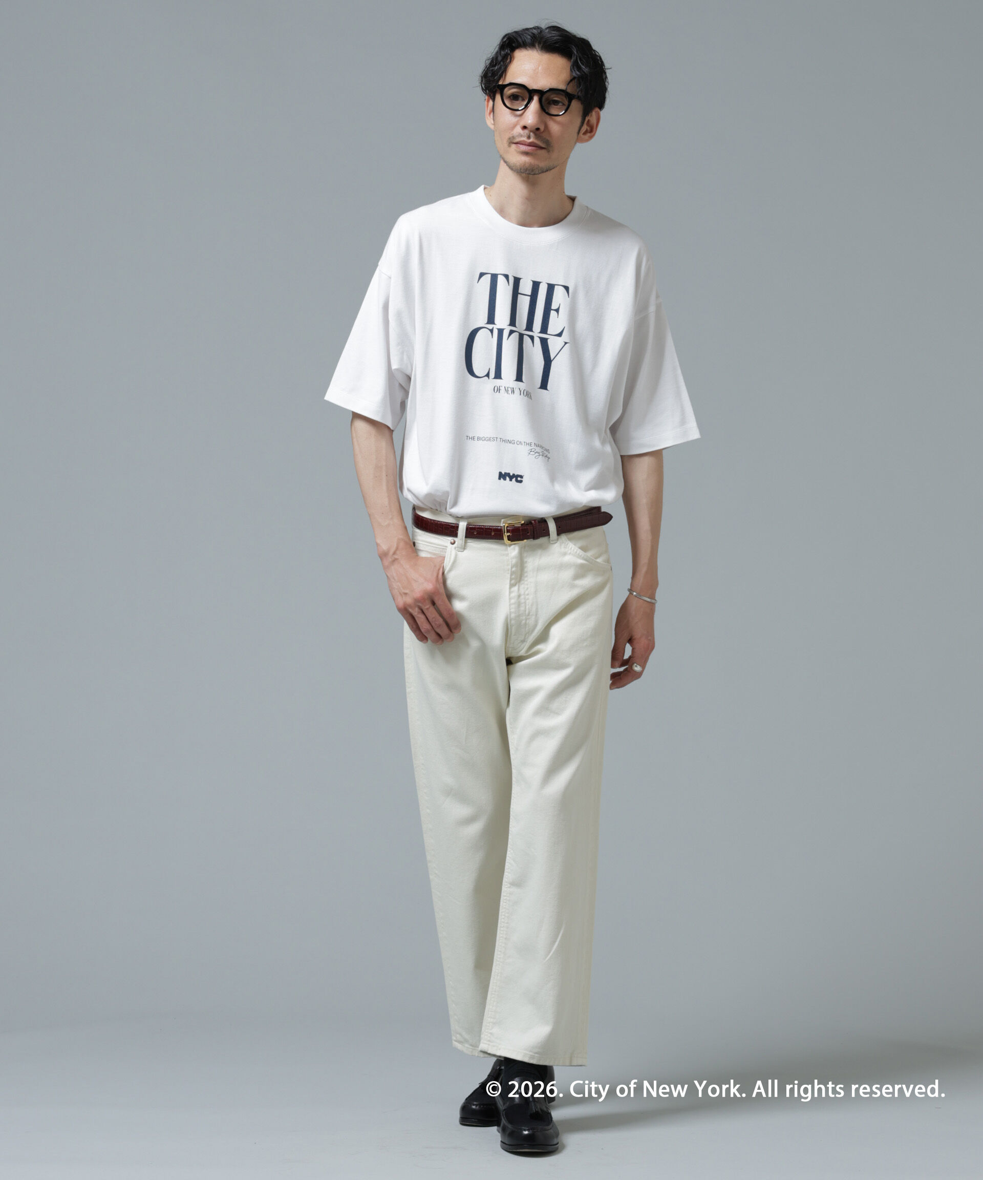 nano･universe「GOOD ROCK SPEED&times;Anti Soaked(R) 汗染み防止 NYC Tシャツ」|Tシャツ・カットソー|