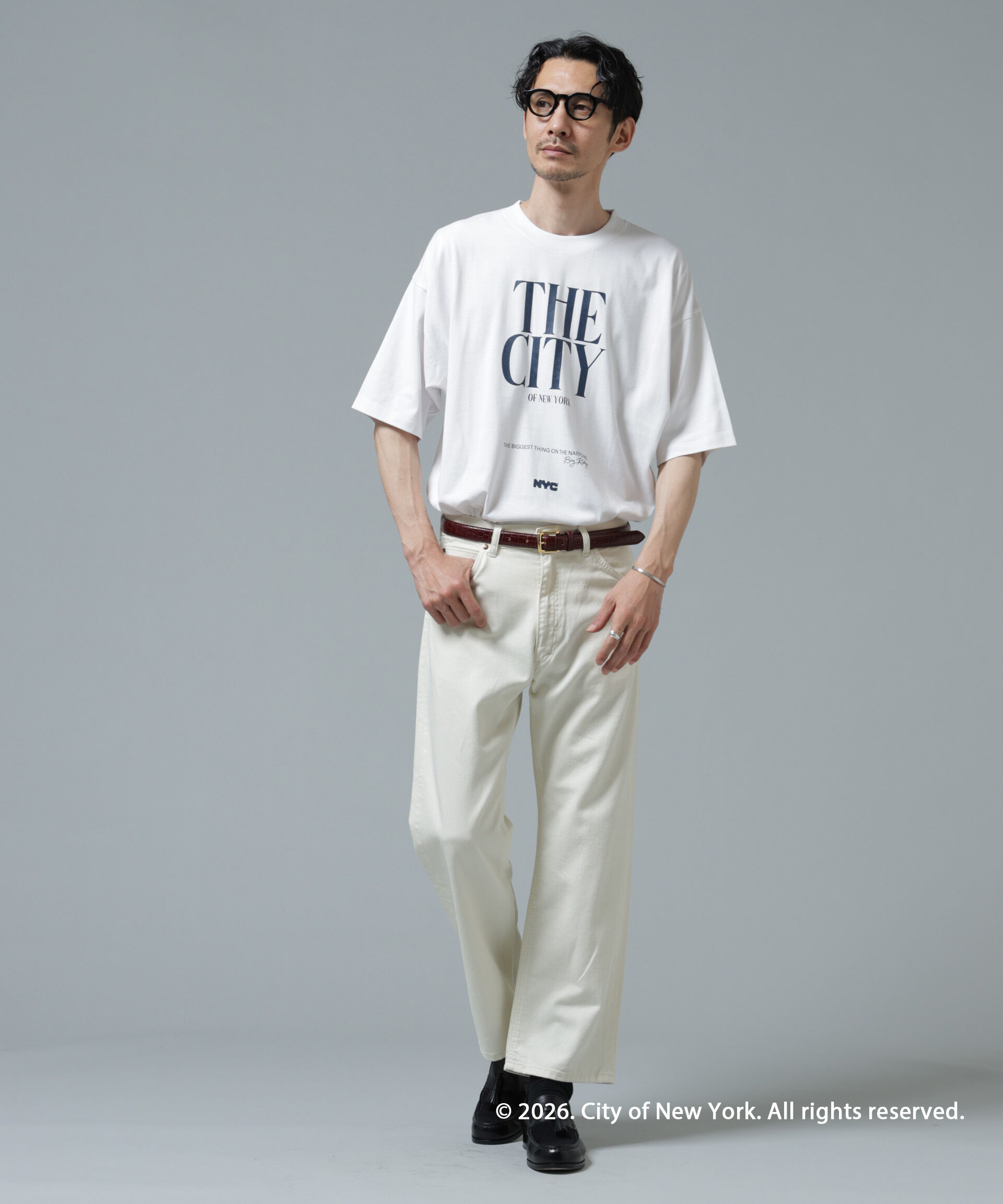 nano･universe「GOOD ROCK SPEED&times;Anti Soaked(R) 汗染み防止 NYC Tシャツ」|Tシャツ・カットソー|