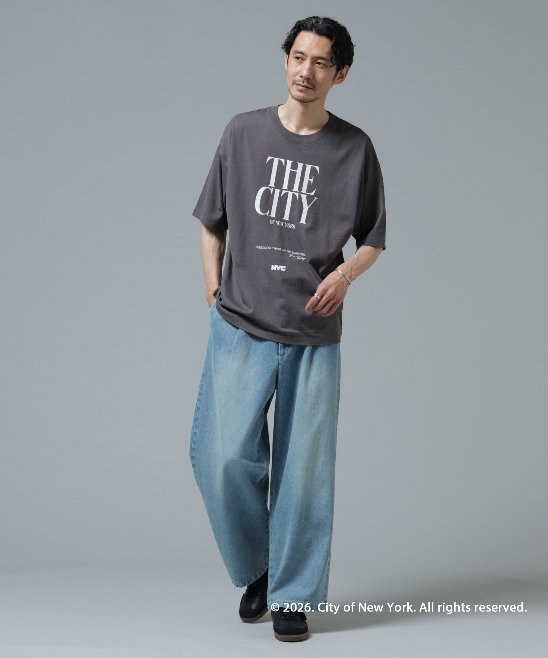 nano･universe「GOOD ROCK SPEED&times;Anti Soaked(R) 汗染み防止 NYC Tシャツ」|Tシャツ・カットソー|
