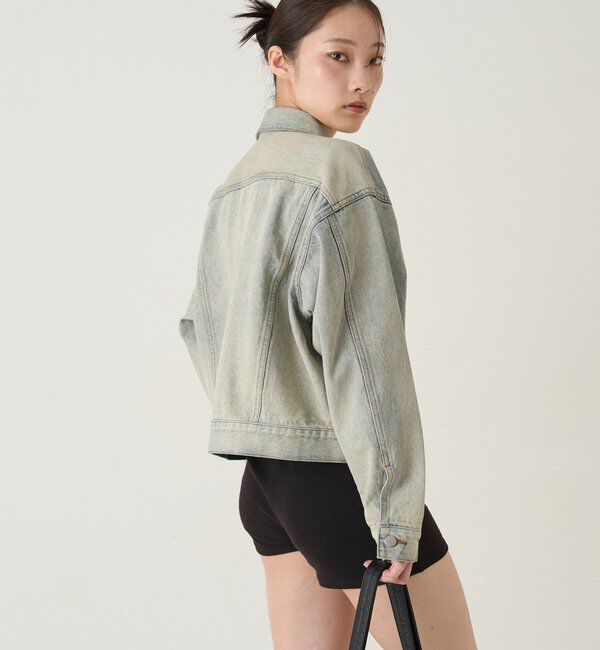  「【UNISEX/ユニセックス】アイレットデニムジャケット」|ブルゾン・スタジャン|