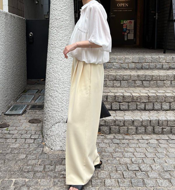  「バルーンクロップシアーシャツ」|シャツ・ブラウス|