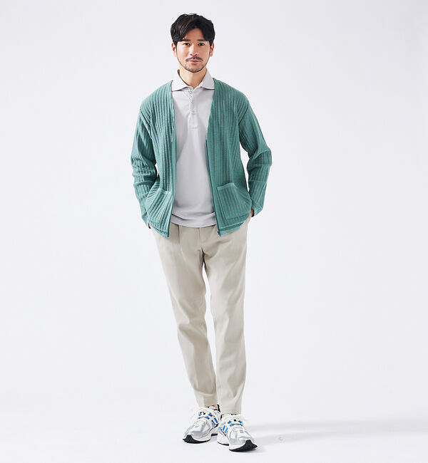 ABAHOUSE「【接触冷感】アイスピケ ストレッチ ポロシャツ / FLEX COOL【予約】」|ポロシャツ|