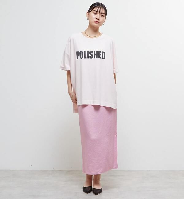 SOFFITTO「【定番型】ロゴプリント製品染ビックTシャツ」|Tシャツ・カットソー|