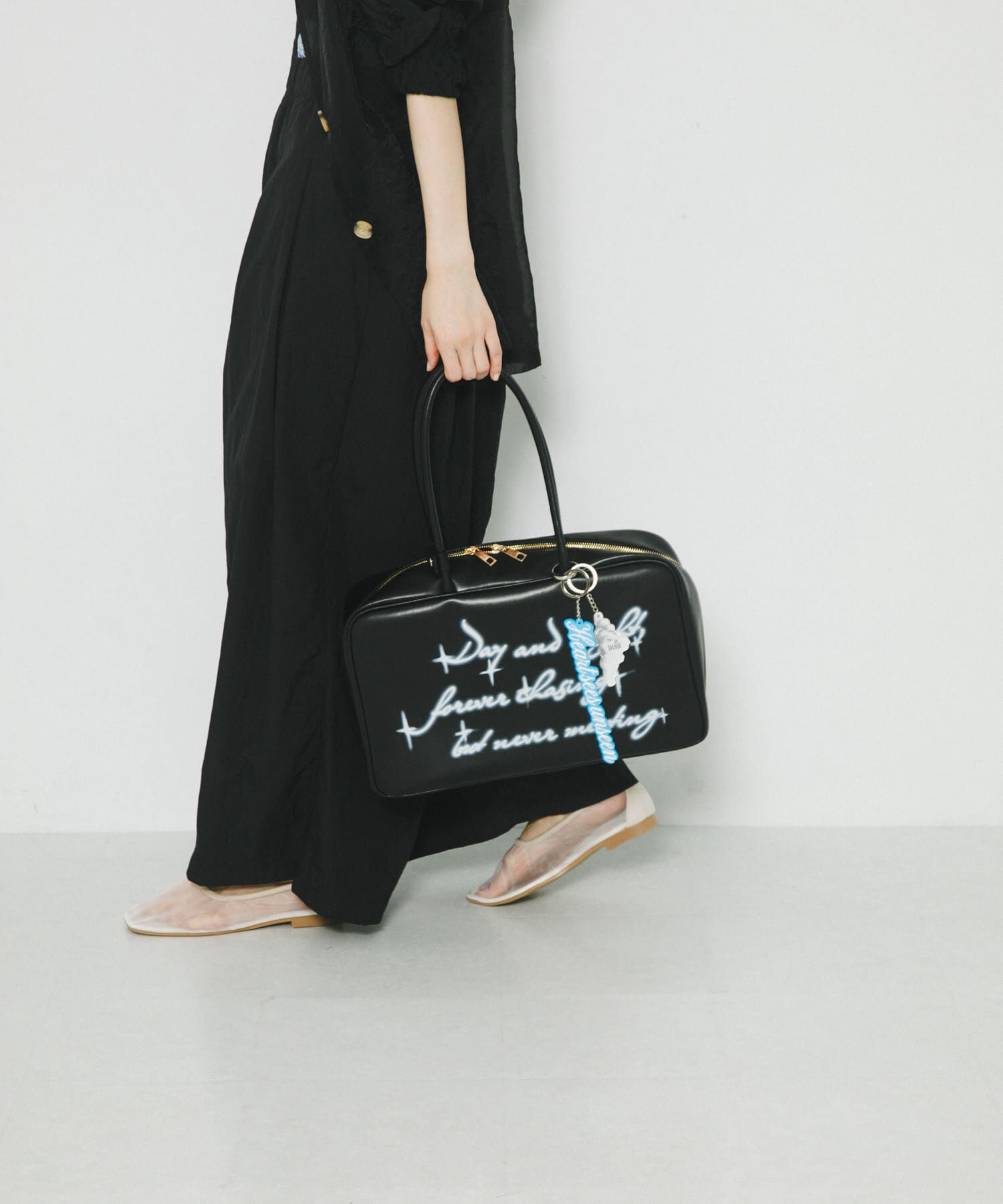 RODE SKO「Pas De DANSE　Eclipse Bag large」|ボストンバッグ|ブラック