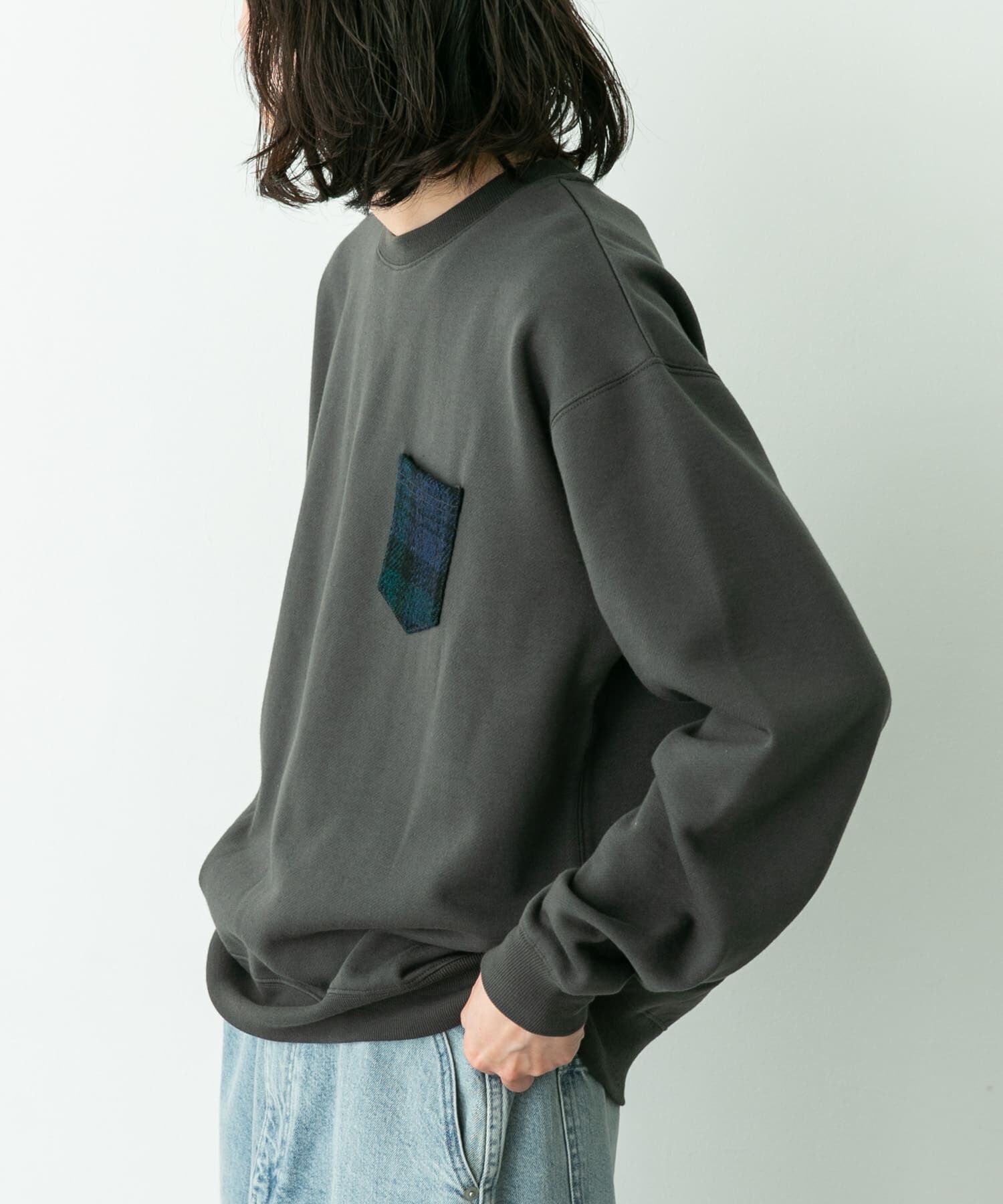 Sonny Label 「HARRIS TWEEDポケットスウェットプルオーバー」|スウェット・ジャージ|