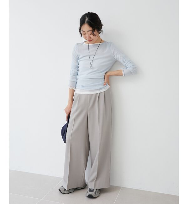 le.coeur blanc「シアークルーネックプルオーバー」|Tシャツ・カットソー|