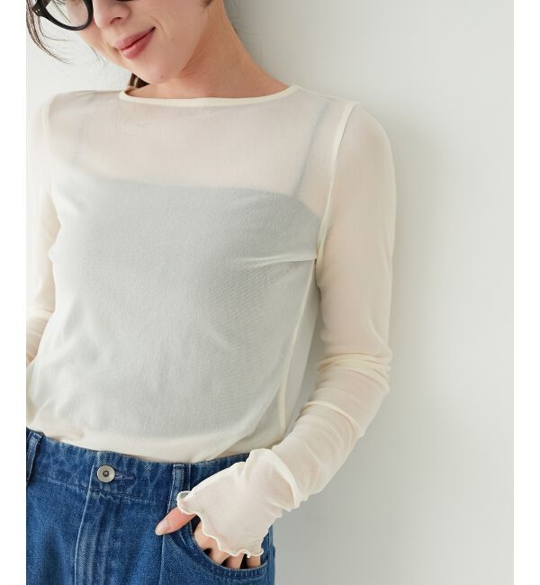 le.coeur blanc「シアークルーネックプルオーバー」|Tシャツ・カットソー|
