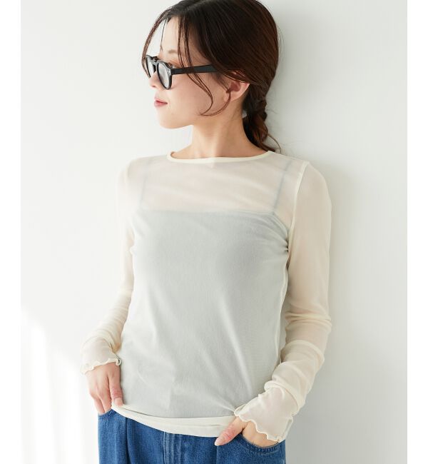 le.coeur blanc「シアークルーネックプルオーバー」|Tシャツ・カットソー|