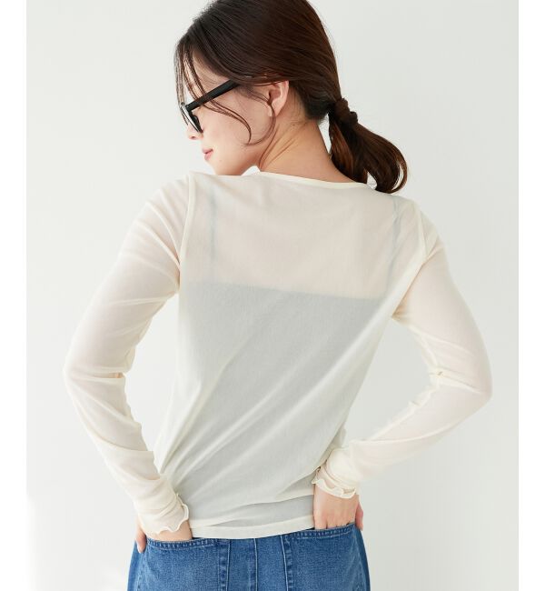 le.coeur blanc「シアークルーネックプルオーバー」|Tシャツ・カットソー|