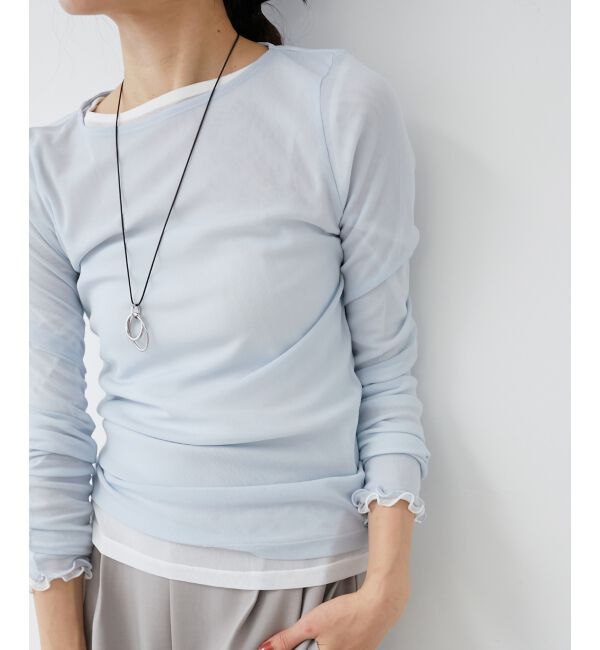 le.coeur blanc「シアークルーネックプルオーバー」|Tシャツ・カットソー|