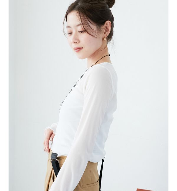 le.coeur blanc「シアークルーネックプルオーバー」|Tシャツ・カットソー|
