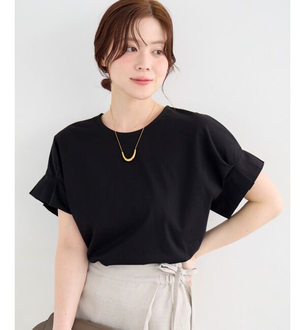  「ドライコットンタックスリーブプルオーバー」|Tシャツ・カットソー|ブラック