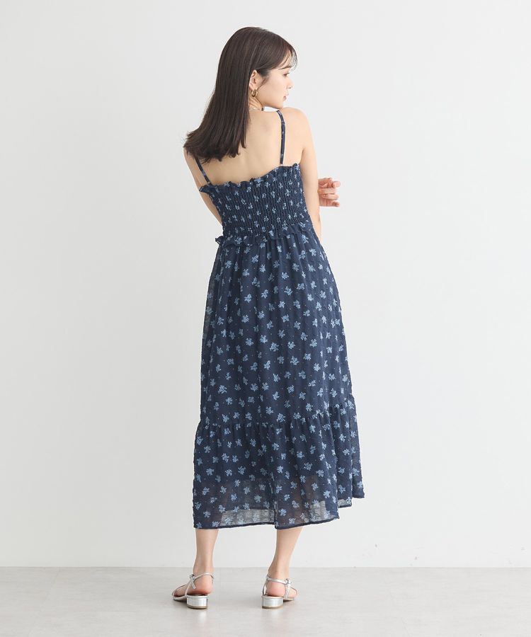 earth music&ecology「花柄シアーポップコーンキャミワンピース」|ワンピース|
