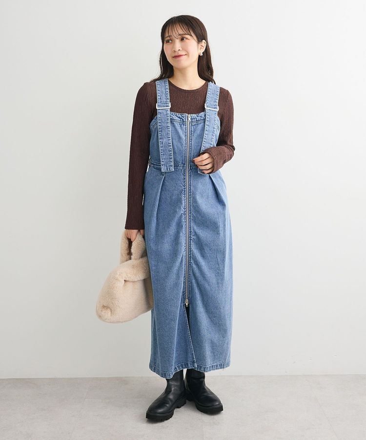 Green Parks「・SUGAR SPOON 2wayデニムジャンスカ」|ジャンパースカート|Indigo