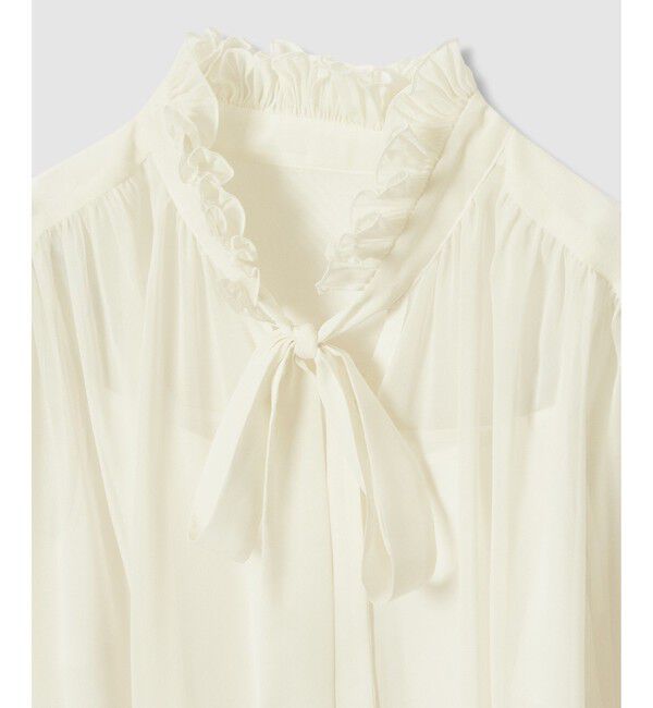 LOULOU WILLOUGHBY「【LOULOU WILLOUGHBY】プリーツディテールシフォンワンピース」|ワンピース|