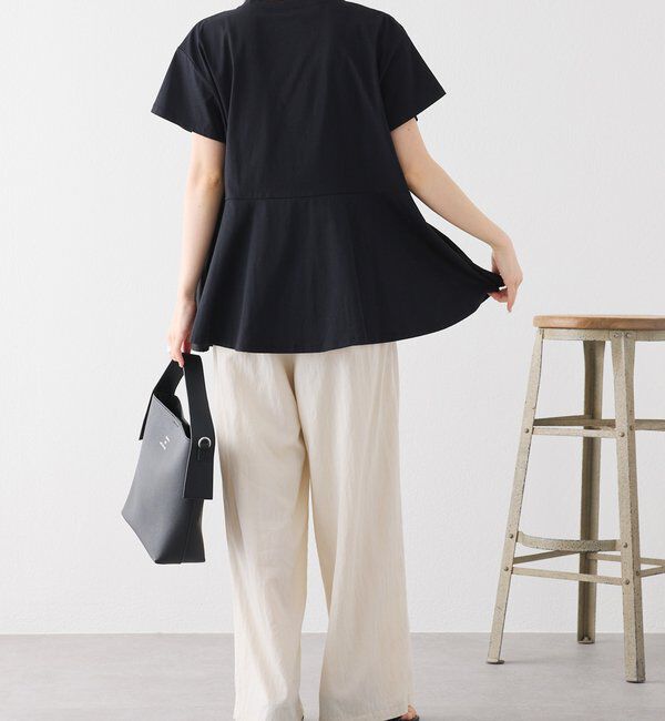  「《リバイバル》【WEB限定/Du noir】フロントプリーツTシャツ」|Tシャツ・カットソー|