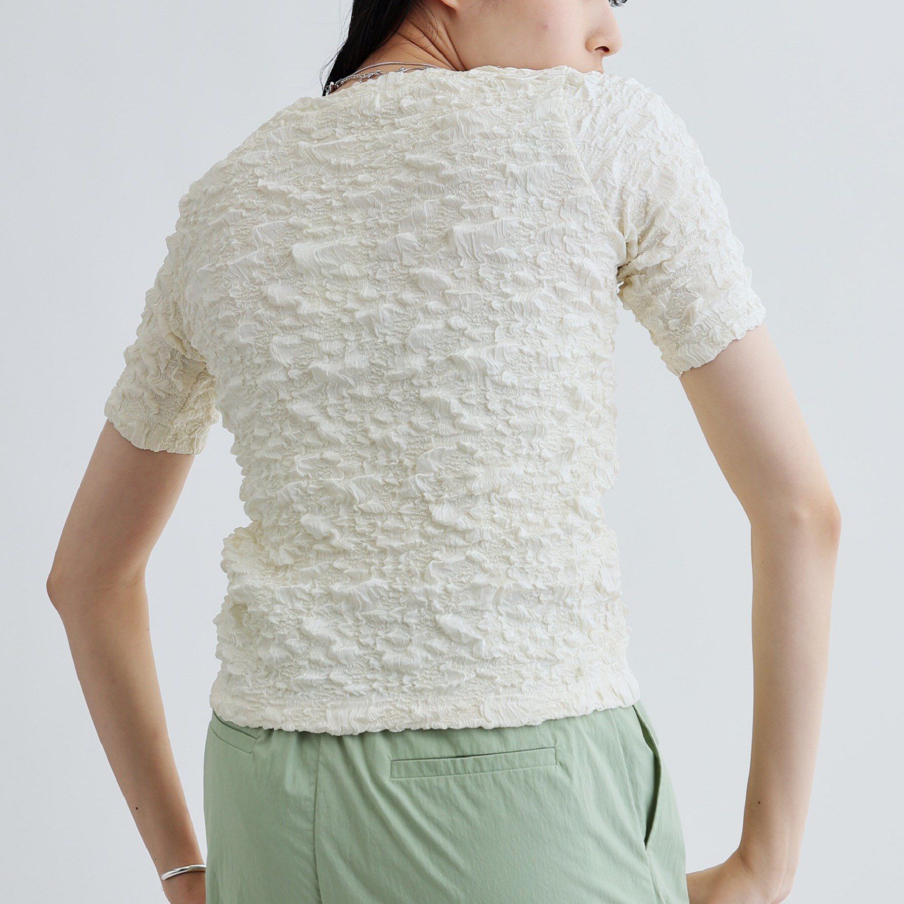 GALLEST「【セットアップ可能】ふくれジャカードトップス」|Tシャツ・カットソー|