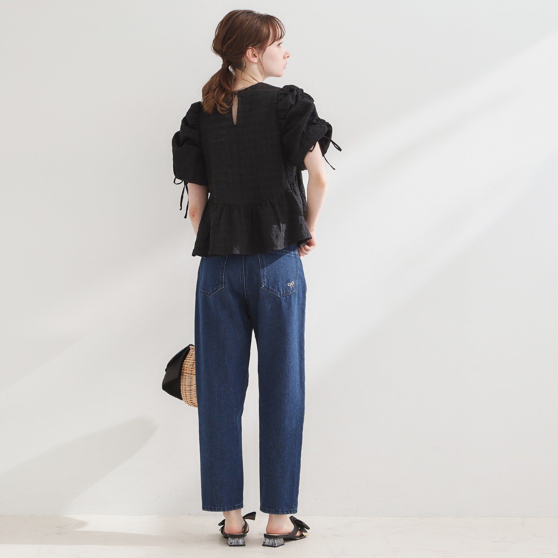 Couture broach「シアーシャーリングリボンブラウス」|シャツ・ブラウス|