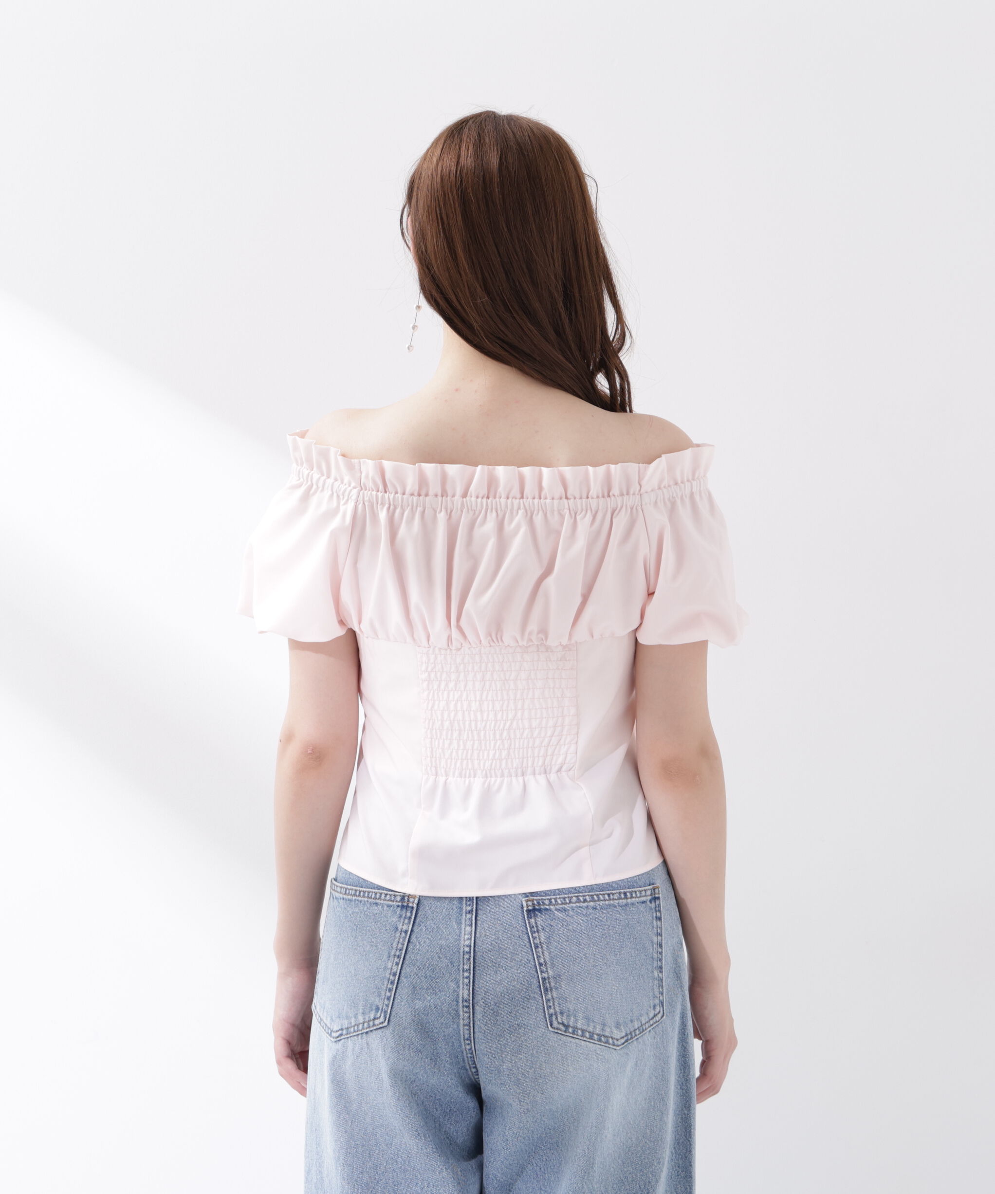 PROPORTION BODY DRESSING「＜青島心さんコラボ＞コラボオフショルリボンブラウス」|シャツ・ブラウス|