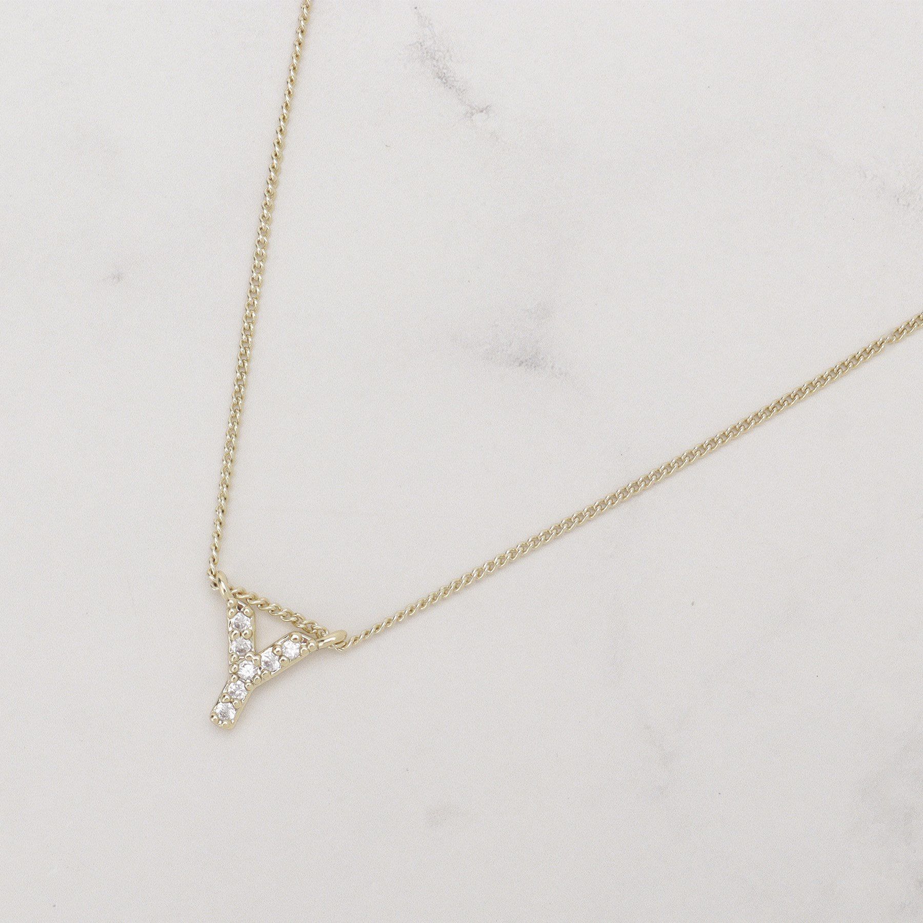 SHOO･LA･RUE「【イニシャル】プチペンダントネックレス」|ネックレス|