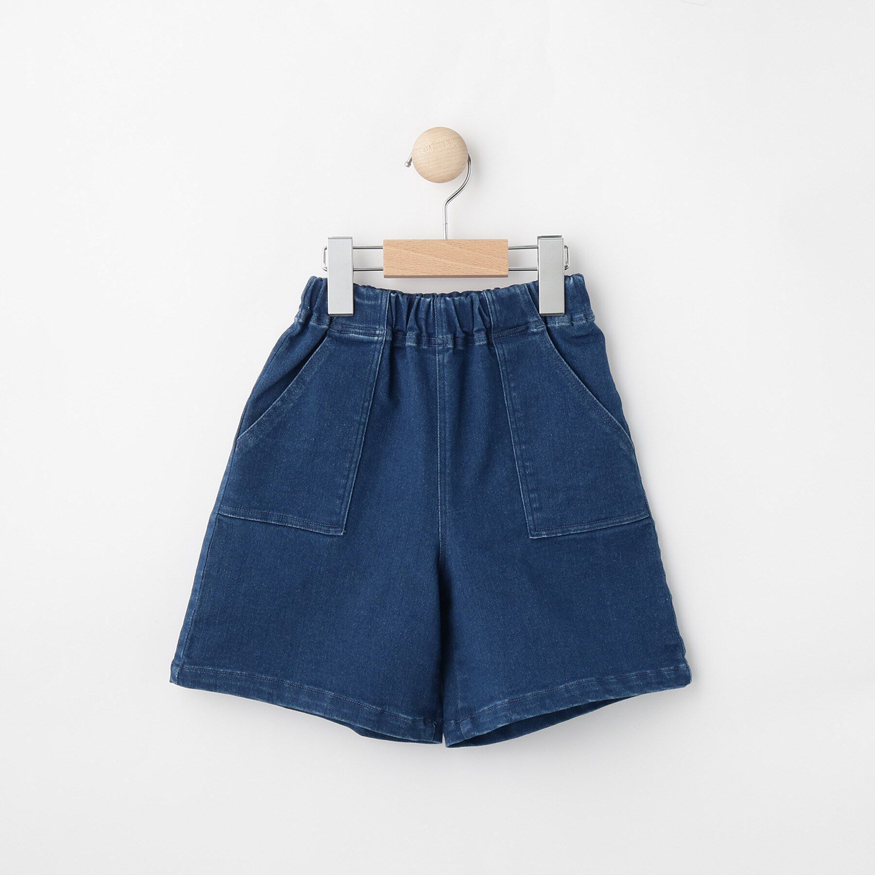 SHOO･LA･RUE「【100-150cm】ストレッチハーフパンツ」|その他|ブルー(693)