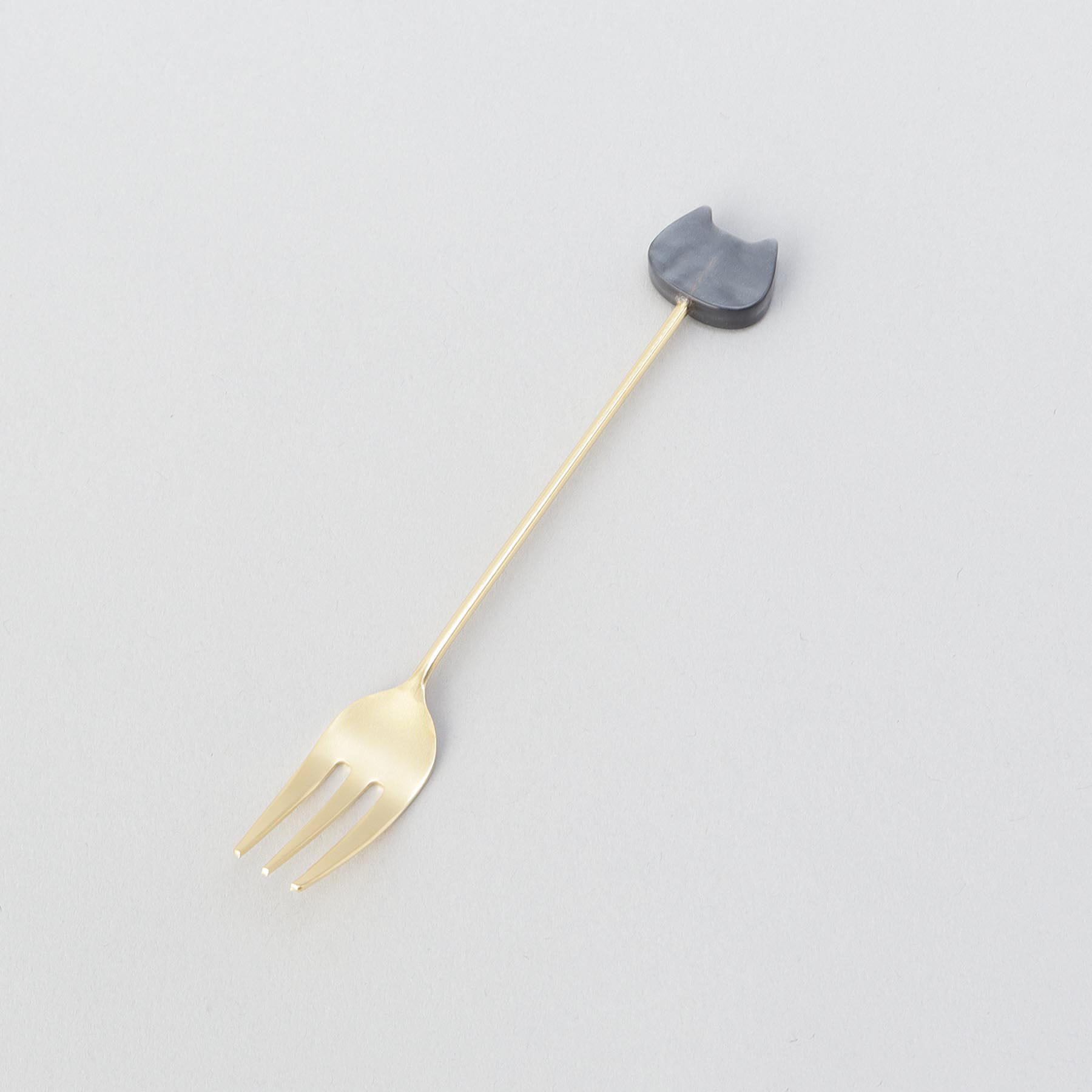 212 KITCHEN STORE「アクリルブロックネコマーブルフォーククロ」|食器・キッチングッズ|その他