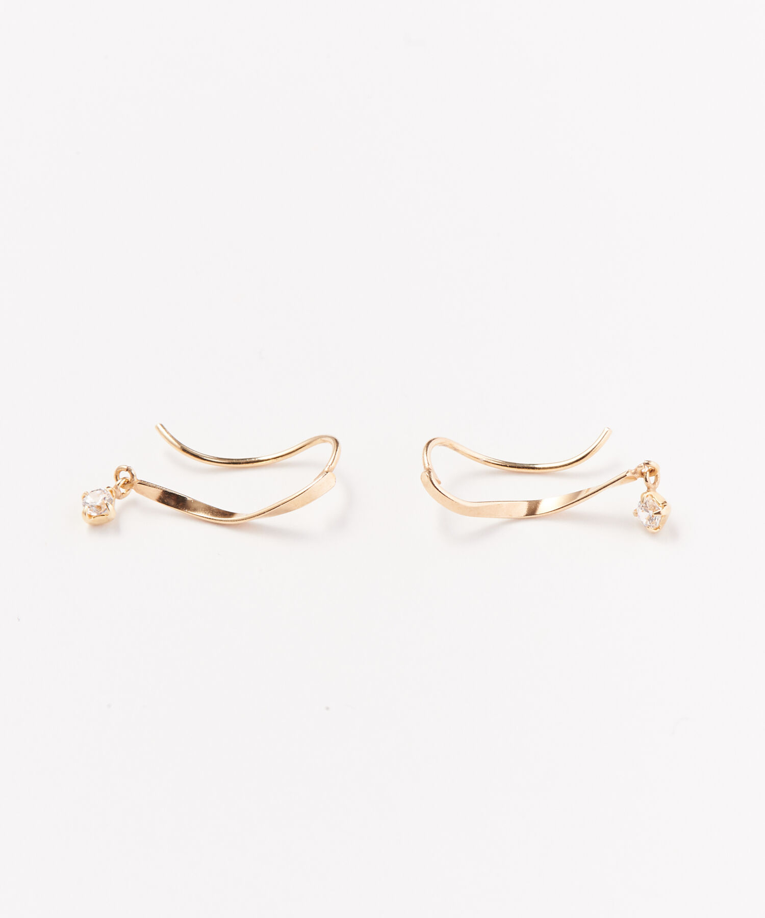 Phoebe「【K10】スウィングビジューピアス&イヤリング/BOX付き」|ピアス|