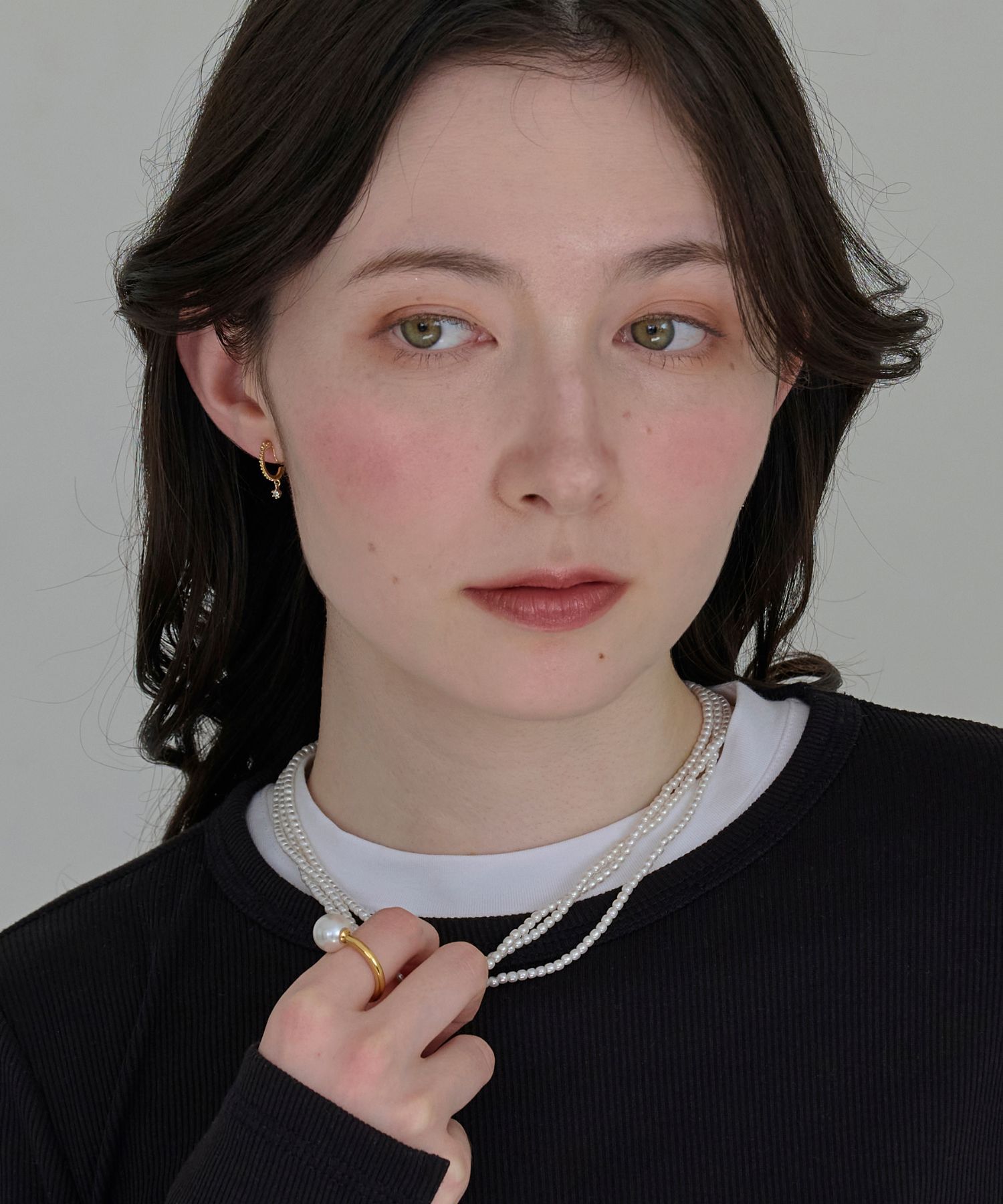 Phoebe「【痛くないシリーズ/金属アレルギー対応】ミルキースパークライトフィットイヤリング/ニッケルフリー/星」|イヤリング|