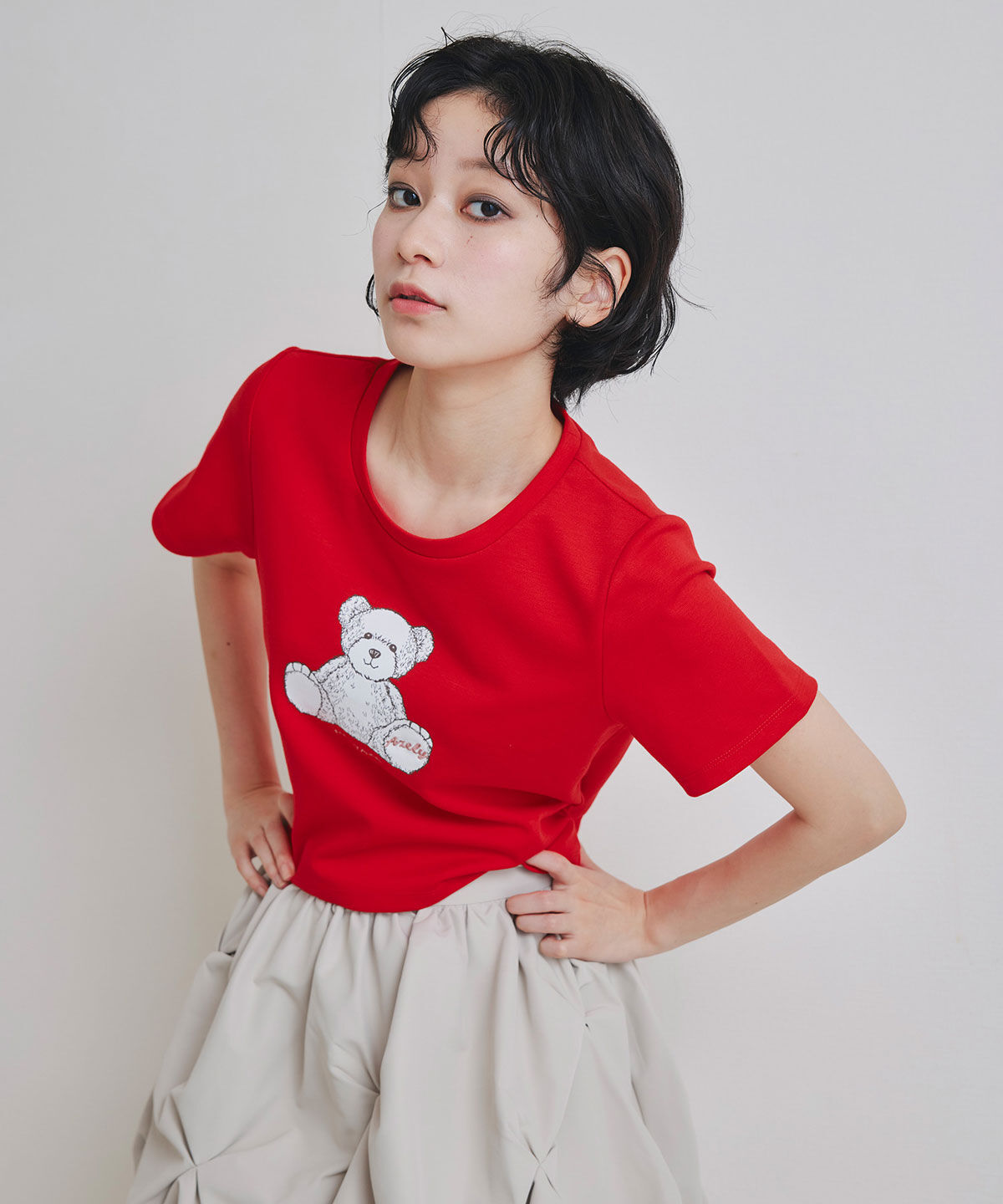REDYAZEL「Azely コンパクトTシャツ」|Tシャツ・カットソー|