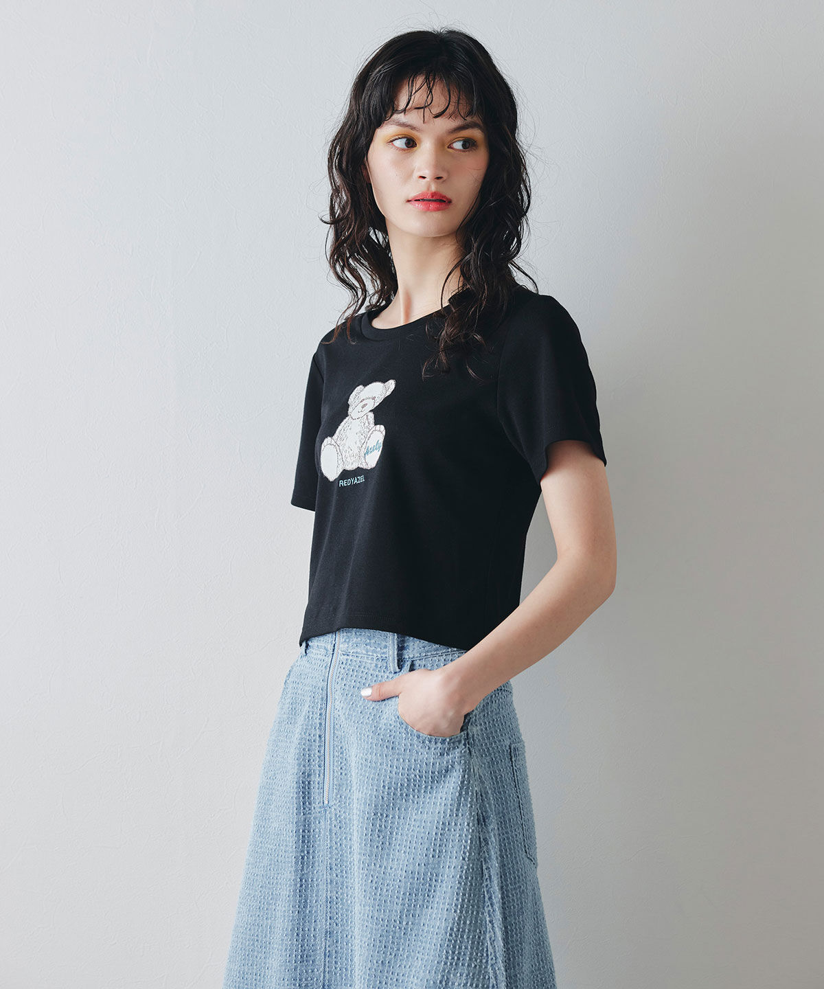 REDYAZEL「Azely コンパクトTシャツ」|Tシャツ・カットソー|